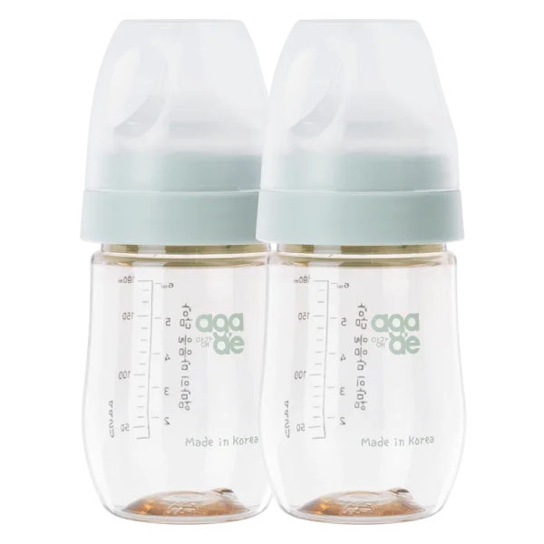 Combo 2 bình sữa PPSU Aga-ae 180ml (Xanh)