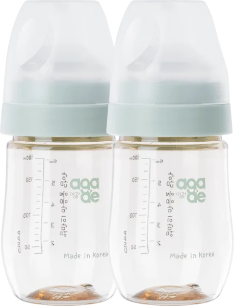 Combo 2 bình sữa PPSU Aga-ae 180ml (Xanh)