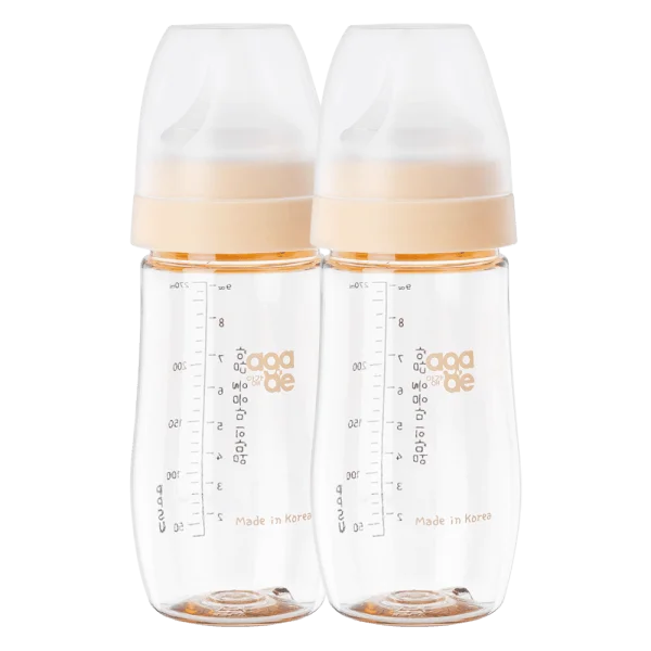 Combo 2 bình sữa PPSU Aga-ae 270ml (Vàng)