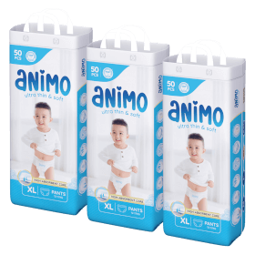 Quà tặng khi mua Combo 3 tã quần Animo Siêu Mềm Thoáng (M, 50 miếng)