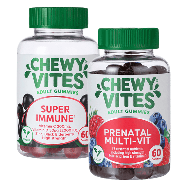Combo 1 Thực phẩm bổ sung CHEWY VITES ADULT GUMMIES MULTI-VIT ADVANCE và 1 Thực phẩm bổ sung CHEWY VITES ADULT GUMMIES PRENATAL MULTI-VIT