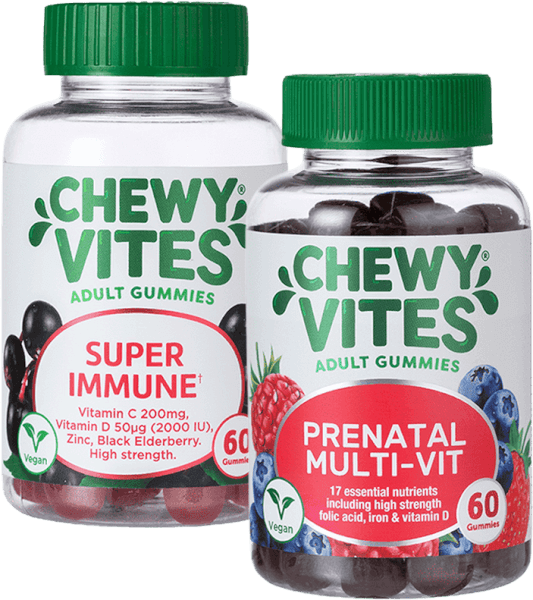Combo 1 Thực phẩm bổ sung CHEWY VITES ADULT GUMMIES MULTI-VIT ADVANCE và 1 Thực phẩm bổ sung CHEWY VITES ADULT GUMMIES PRENATAL MULTI-VIT