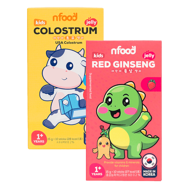 Combo 1 THẠCH SỮA NON TRẺ EM NFOOD HƯƠNG DÂU và 1 THỰC PHẨM BỔ SUNG THẠCH HỒNG SÂM TRẺ EM NFOOD