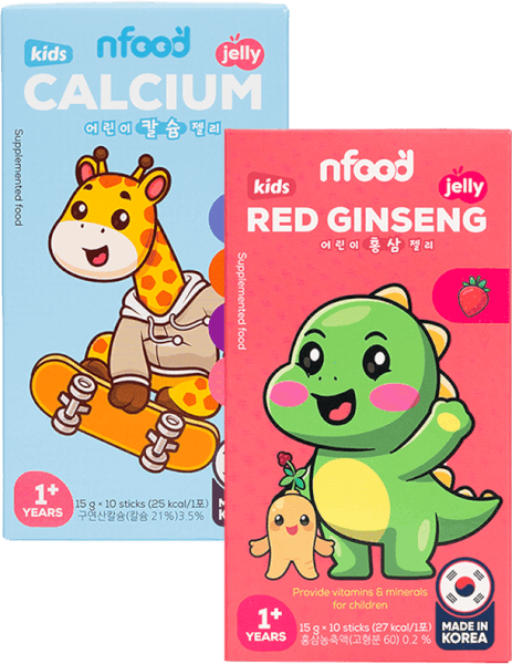 Combo 1 THỰC PHẨM BỔ SUNG THẠCH CALCI TRẺ EM NFOOD HƯƠNG ĐÀO và 1 THỰC PHẨM BỔ SUNG THẠCH HỒNG SÂM TRẺ EM NFOOD