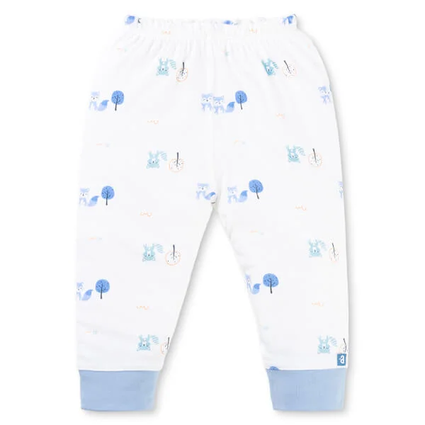 Set 2 Bộ kháng khuẩn Modal dài Animo VD0725008 (0-24M, màu Xanh biển - Trắng, NN05)