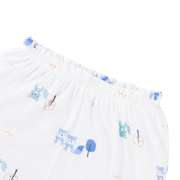 Set 2 Bộ kháng khuẩn Modal dài Animo VD0725008 (0-24M, màu Xanh biển - Trắng, NN05)