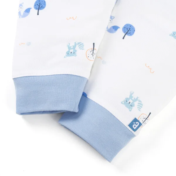 Set 2 Bộ kháng khuẩn Modal dài Animo VD0725008 (0-24M, màu Xanh biển - Trắng, NN05)