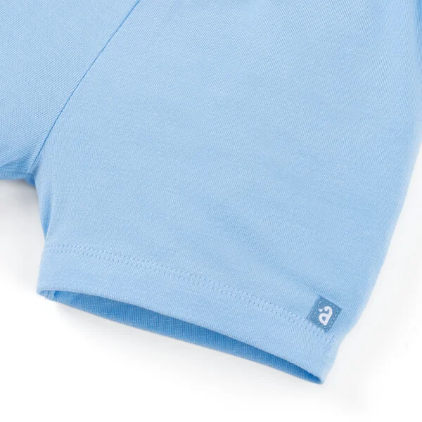 Set 2 Bộ kháng khuẩn Modal ngắn Animo VD0725005 (0-24M, màu Xanh biển - trắng, TT06)