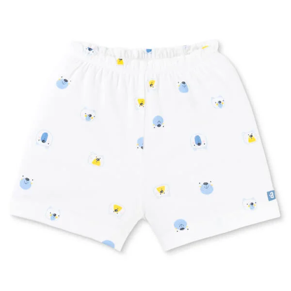 Set 2 Bộ kháng khuẩn Modal ngắn Animo VD0725005 (0-24M, màu Xanh biển - trắng, TT06)