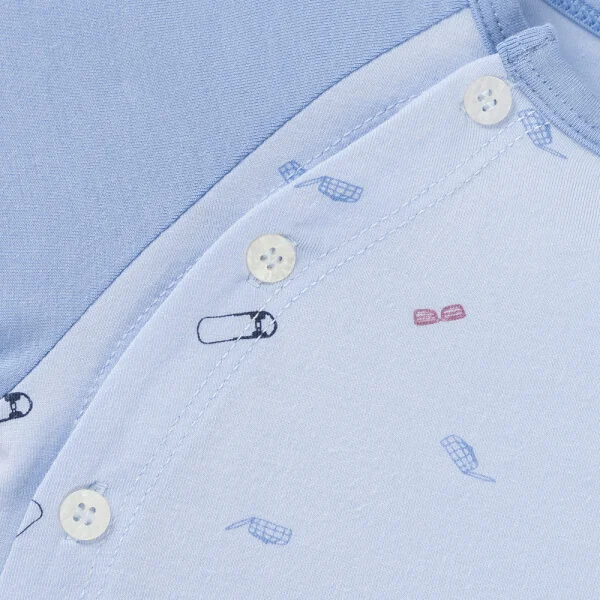 Set 2 Bộ kháng khuẩn Modal ngắn Animo BMC0925001 (0-24M, màu Xanh dương - Xanh biển, DD06)