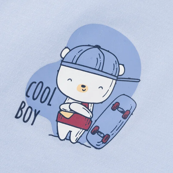 Set 2 Bộ kháng khuẩn Modal ngắn Animo BMC0925001 (0-24M, màu Xanh dương - Xanh biển, DD06)