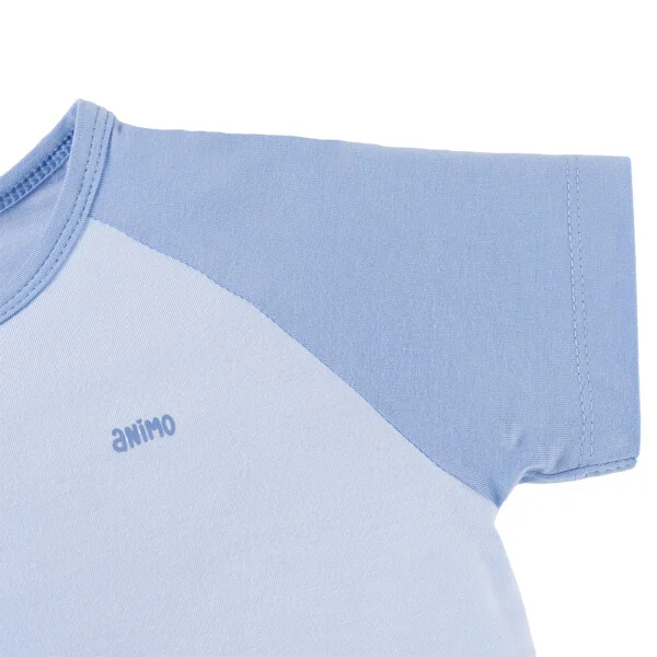 Set 2 Bộ kháng khuẩn Modal ngắn Animo BMC0925001 (0-24M, màu Xanh dương - Xanh biển, DD06)