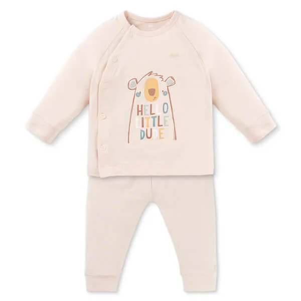 Set 2 Bộ kháng khuẩn Modal dài Animo BMC0925003 (0-24M, màu Be - Trắng, NN06)