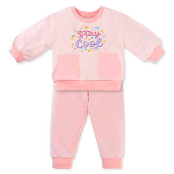 Bộ đông bé gái dài Animo ST0825005 (1-4Y, Hồng, NN01)