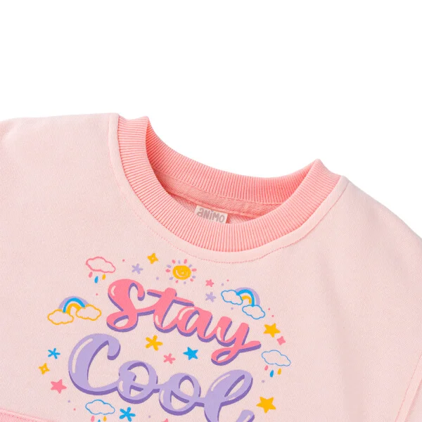 Bộ đông bé gái dài Animo ST0825005 (1-4Y, Hồng, NN01)