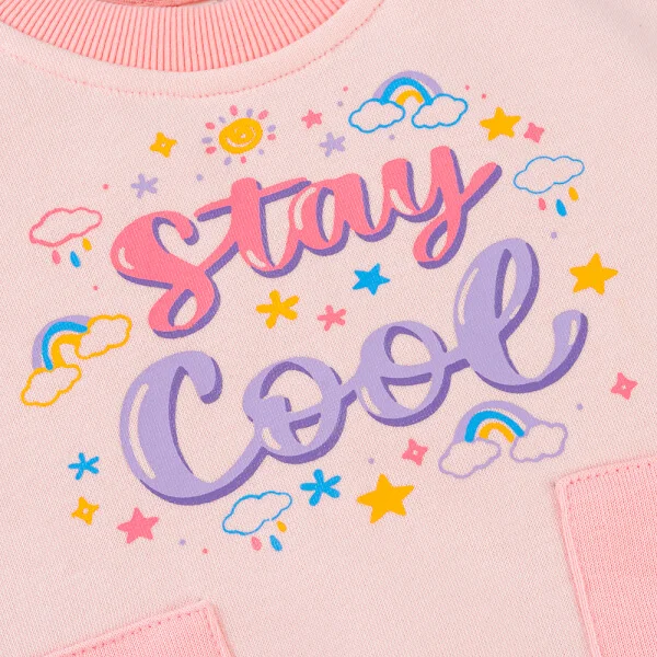 Bộ đông bé gái dài Animo ST0825005 (1-4Y, Hồng, NN01)