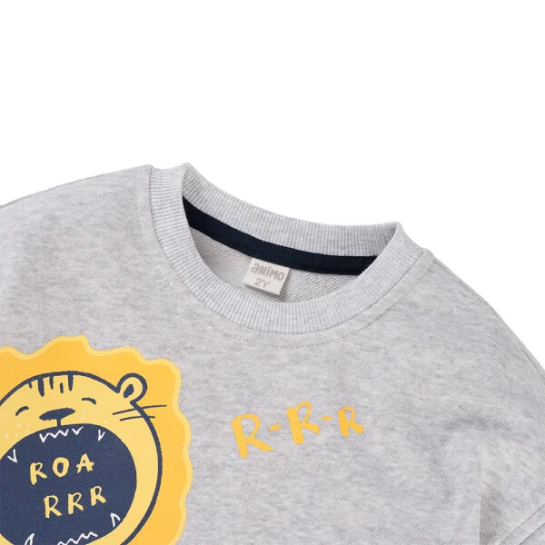 Bộ đông bé trai dài Animo ST0825011 (1-4Y, màu Xám-Navy, TT02)