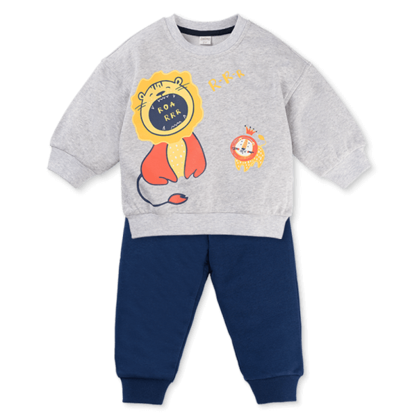 Bộ đông bé trai dài Animo ST0825011 (1-4Y, màu Xám-Navy, TT02)