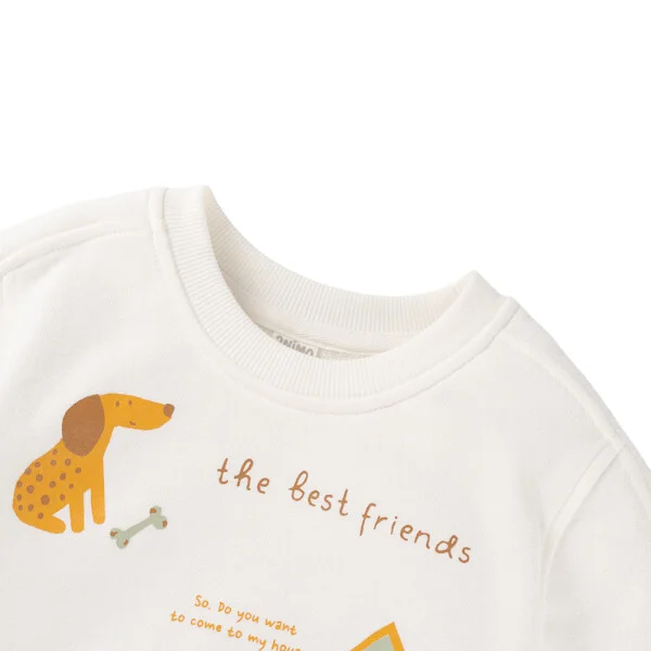 Bộ đông bé trai dài Animo ST0825007 (1-4Y, màu Be - Nâu, TT02)