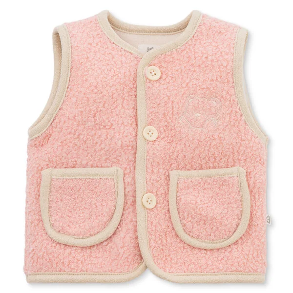 Áo ghile đông Animo MN0925014-M9536 (0-12M, Hồng)