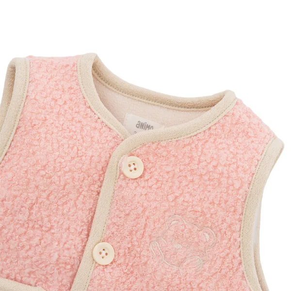 Áo ghile đông Animo MN0925014-M9536 (0-12M, Hồng)