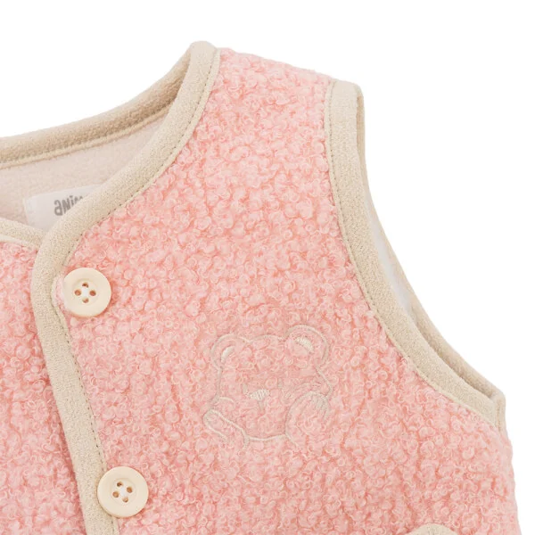 Áo ghile đông Animo MN0925014-M9536 (0-12M, Hồng)