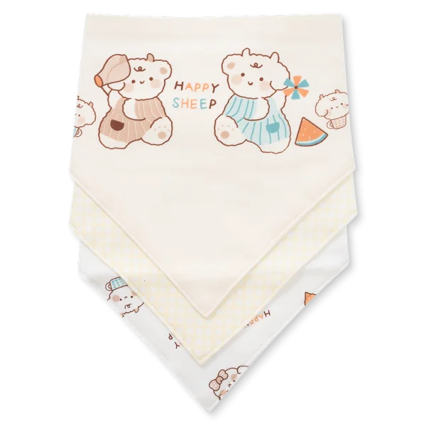 Set 3 yếm sơ sinh Animo MN0925012-M9271 (NB,nhiều màu)