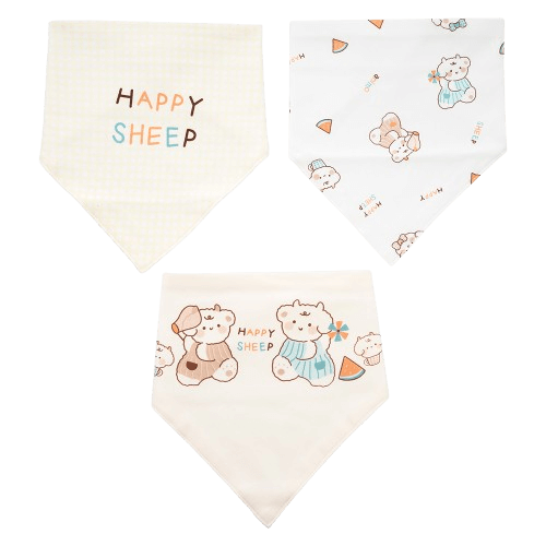 Set 3 yếm sơ sinh Animo MN0925012-M9271 (NB,nhiều màu)