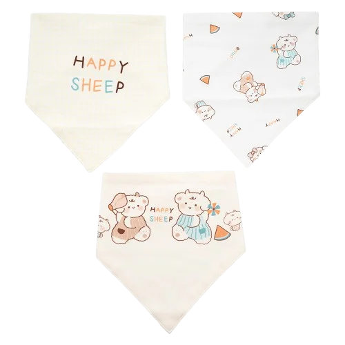 Set 3 yếm sơ sinh Animo MN0925012-M9271 (NB,nhiều màu)