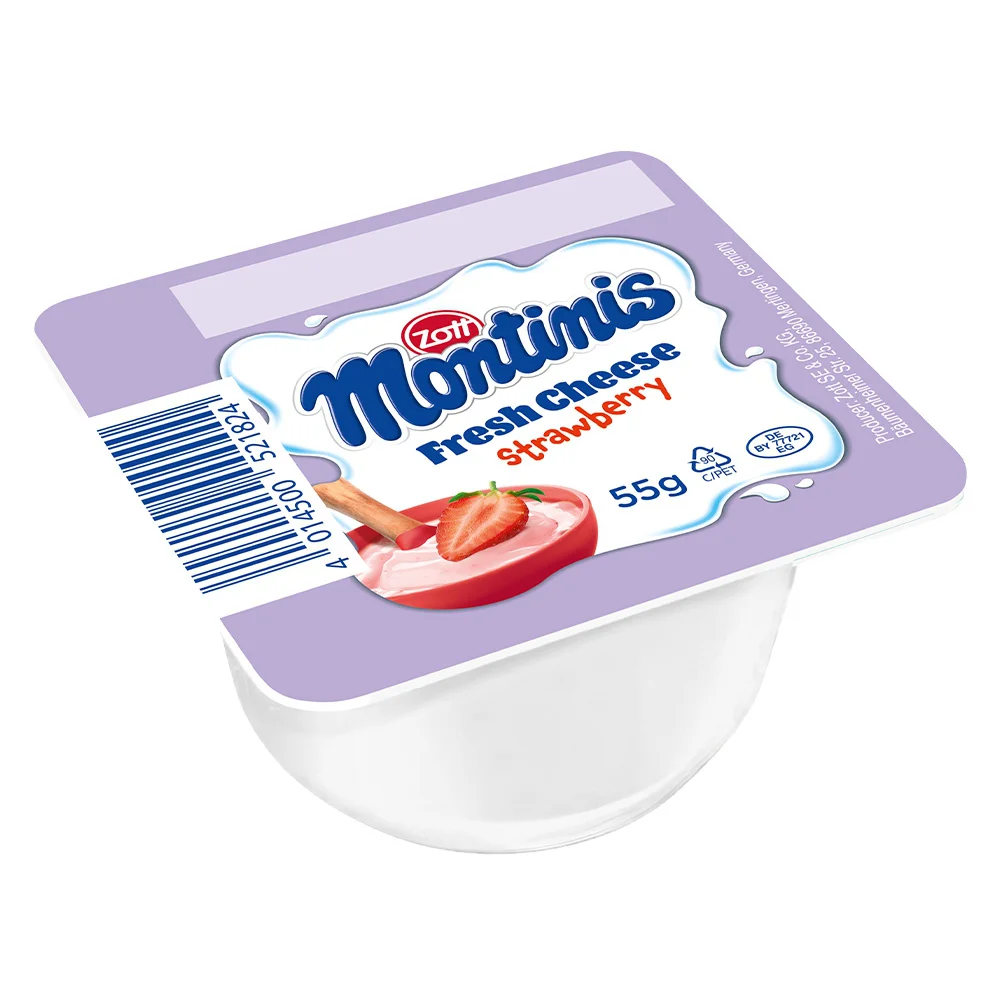 Combo 2 Phô mai tươi Montinis vị Dâu 220gr (4*55gr)