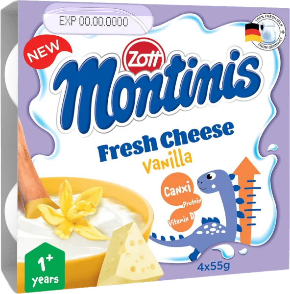 Phô mai tươi Montinis vị Vani 220gr (4*55gr)
