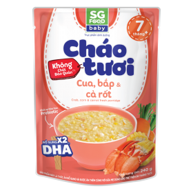Quà tặng khi mua Combo 2 Cháo tươi baby cua, bắp cà rốt 240g SGF