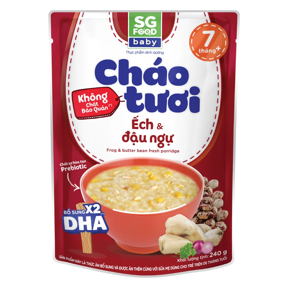 Cháo tươi baby ếch đậu ngự 240g SGF