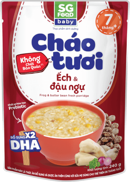 Cháo tươi baby ếch đậu ngự 240g SGF