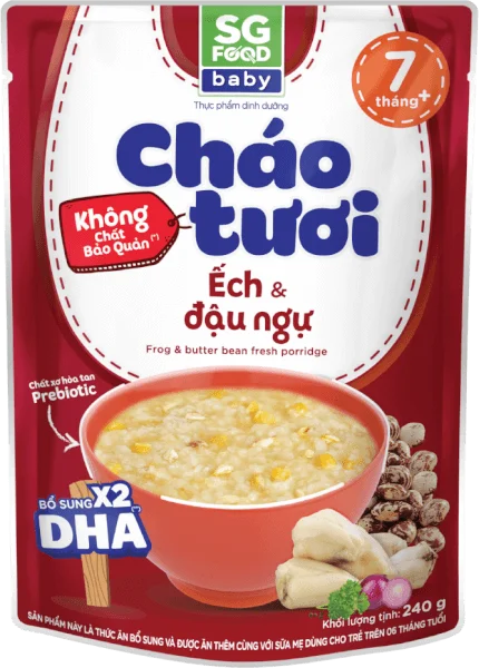 Cháo tươi baby ếch đậu ngự 240g SGF
