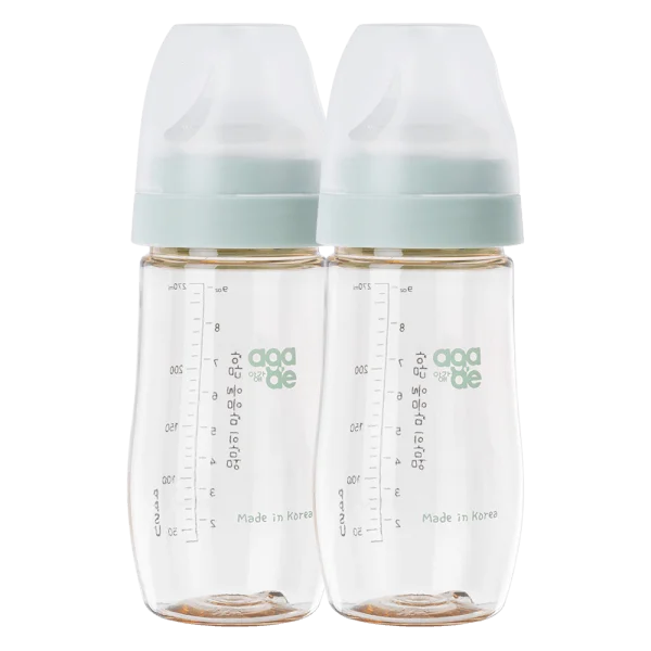 Combo 2 bình sữa PPSU Aga-ae 270ml (Xanh)