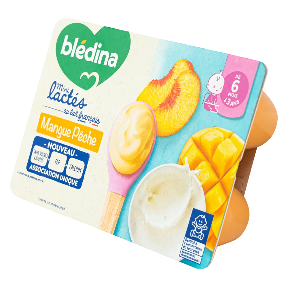 Thực phẩm bổ sung: Sữa chua Blédina mini lactés vị xoài đào