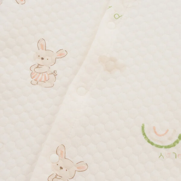 Bodysuit đông vải dày Animo MN0925028 (0-12M, Trắng)