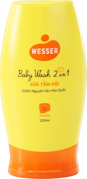 Sữa tắm gội Wesser 2 in 1 200ml (cam)