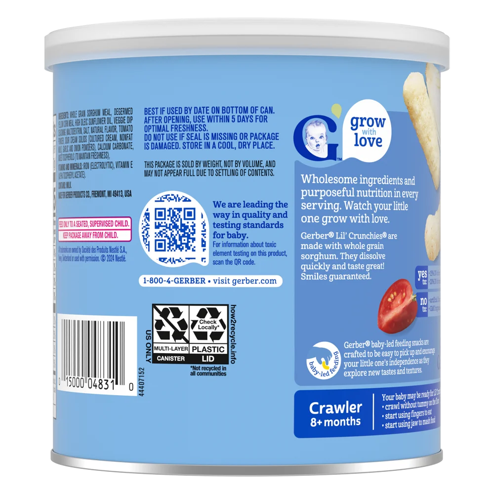 Thực phẩm bổ sung bánh ăn dặm Gerber Lil