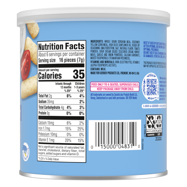 Thực phẩm bổ sung bánh ăn dặm Gerber Lil