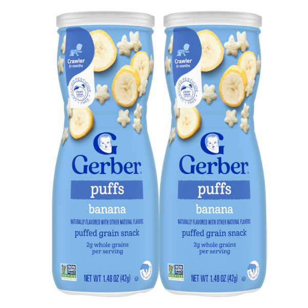 Combo 2 hộp Bánh Ăn Dặm Gerber vị Chuối 42g