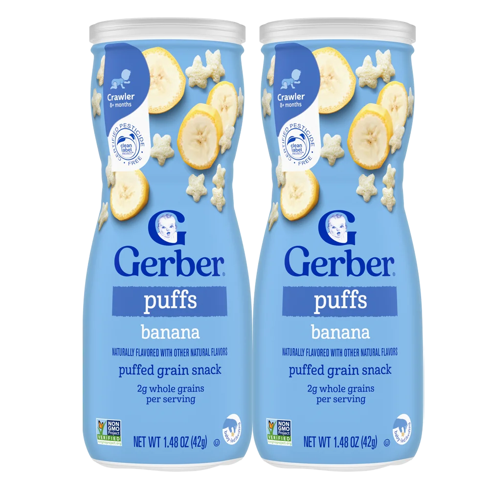 Combo 2 hộp Bánh Ăn Dặm Gerber vị Chuối 42g *giao bao bì ngẫu nhiên*
