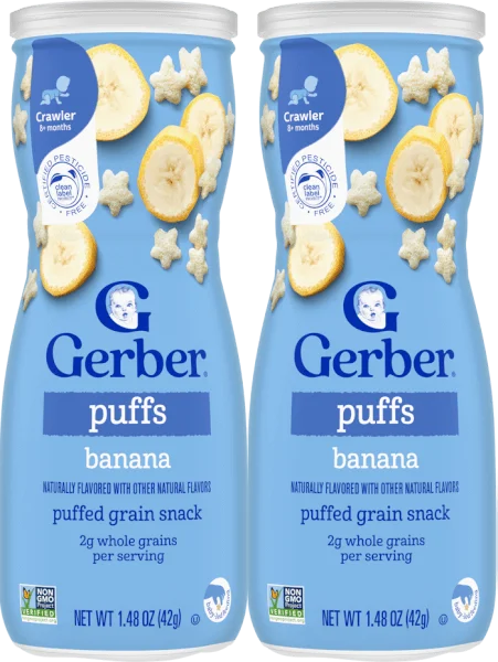 Combo 2 hộp Bánh Ăn Dặm Gerber vị Chuối 42g *giao bao bì ngẫu nhiên*