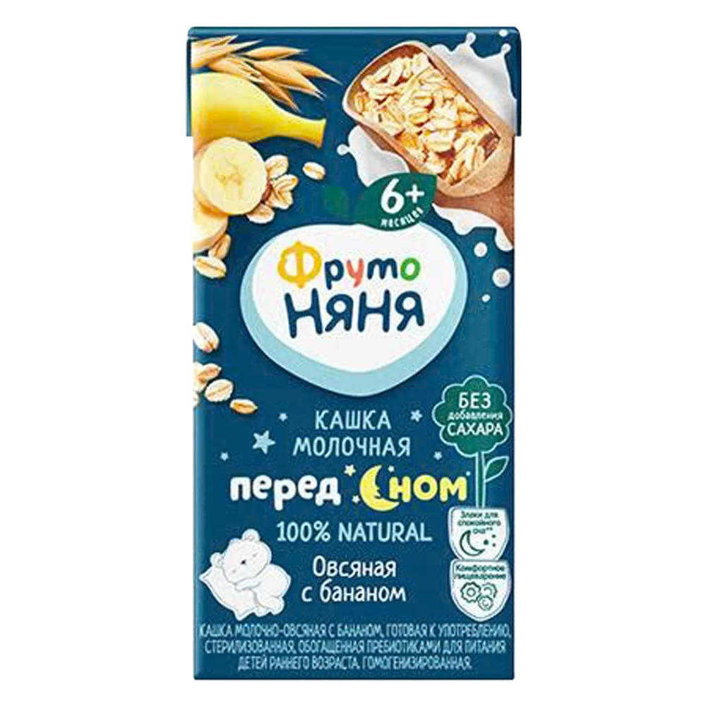 Sữa đêm yến mạch vị chuối Fruto Nyanya (200ml)