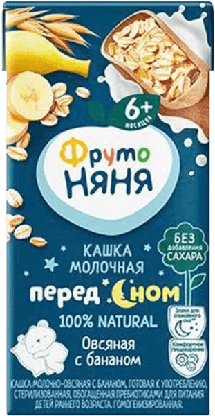 Sữa đêm yến mạch vị chuối Fruto Nyanya (200ml)