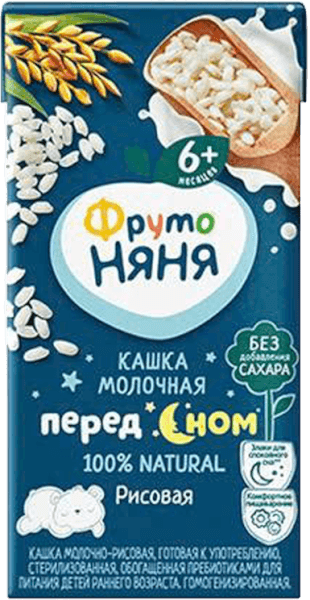 Sữa đêm gạo sữa Fruto Nyanya (200ml)