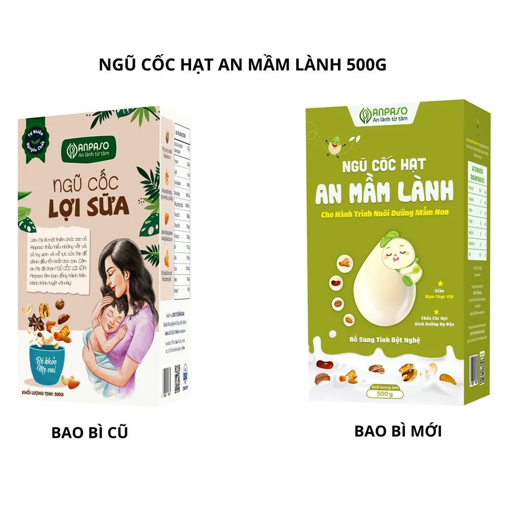 Ngũ cốc hạt An mầm lành Anpaso 500gr