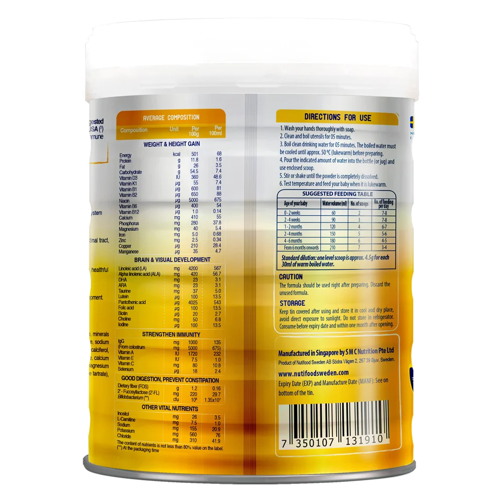 Sữa GrowPLUS+ Sữa non Vàng 800g (0-12 tháng)