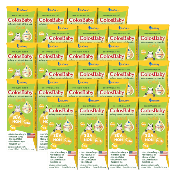 Combo 6 TP bổ sung Colosbaby Gold 180ml (Lốc 4 hộp)